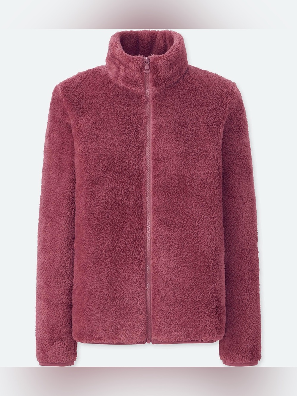 Uniqlo Fluffy Yarn Pink Sherpa Fleece Jacket
